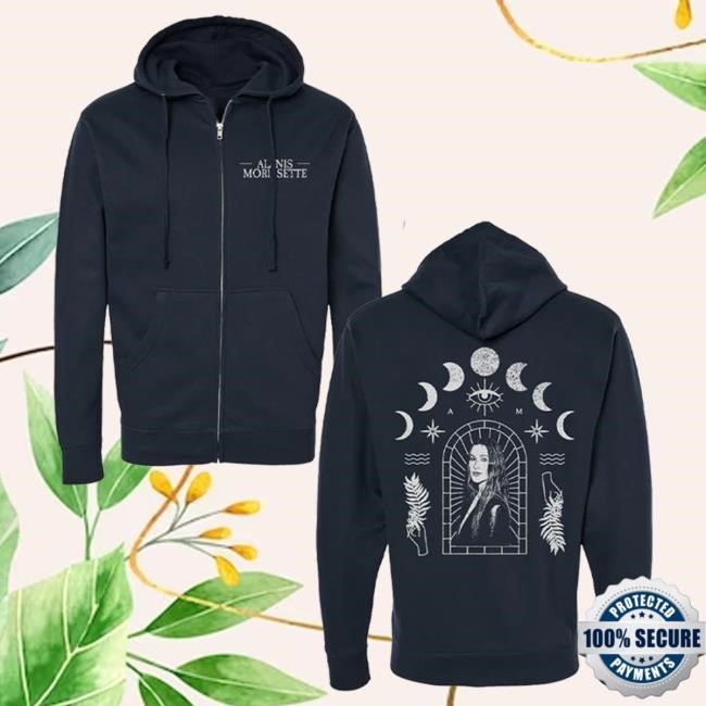 Official Alanis Morissette Merch Store Shop Celestial Zip Pull Over Hoodie