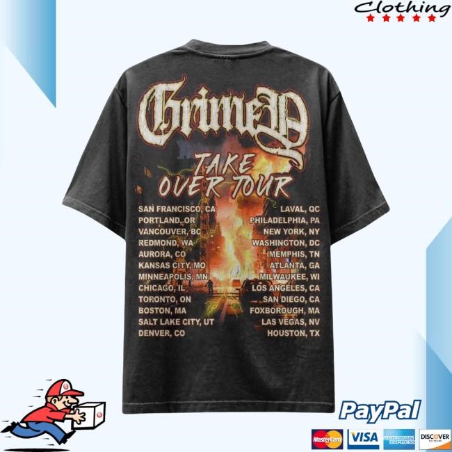 Grimey Clothing Merch imey Takeover Tour Short Sleeve Tee - Grimey Store