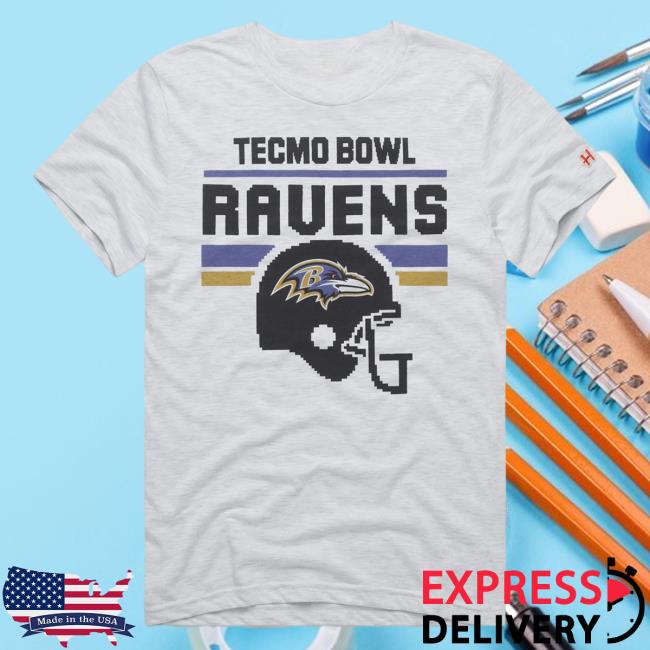 Homage Merch Tecmo Bowl Baltimore Ravens Top Shirt Apparel Clothing Store Shop