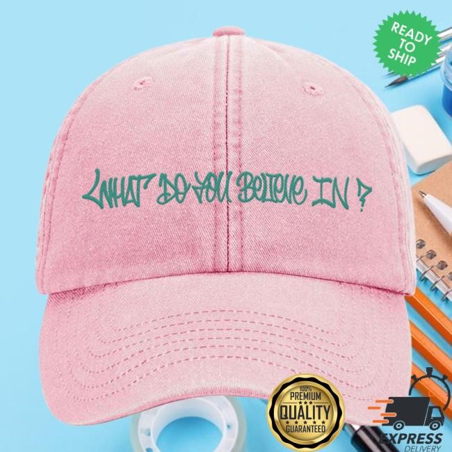 What Do You Believe In? Pink Classic Hat - Rag'n'bone Man | Official Store Ragnboneman Merch Shop