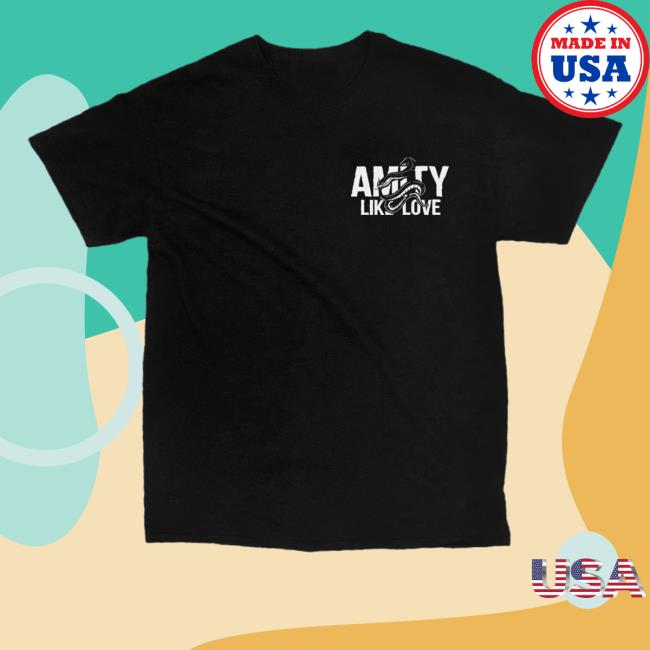 Official The Amity Affliction Merch Like Love Snake Black T-Shirt