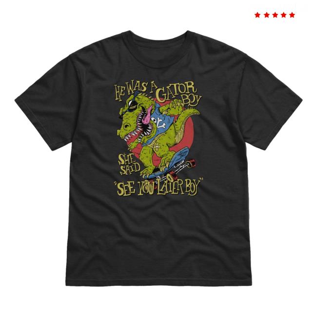 Official Sk8r Gator Black Tshirt