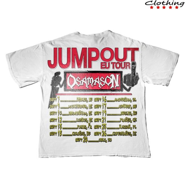 Official Osamason Merch Store Shop OsamaSon KYS Cat EU White Tour Tshirt