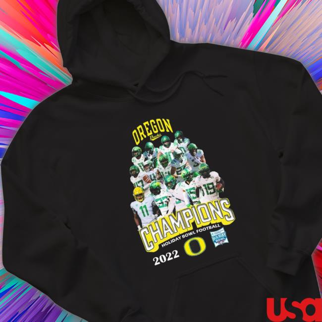 Oregon Ducks Champions Holiday Bowl Football 2022 Hoodie