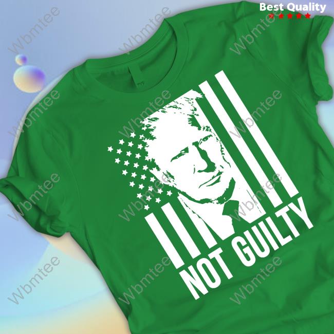 Trump Not Guilty Flag Tee Shirt