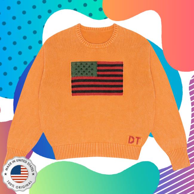 Official Denim Tears Clothing Store Shop Tyson Beckford Crewneck Orange Denimtears Merch