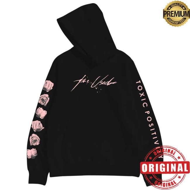 The Used Band Merch Shop Toxic Positivity Black Sweatshirt Hoodie