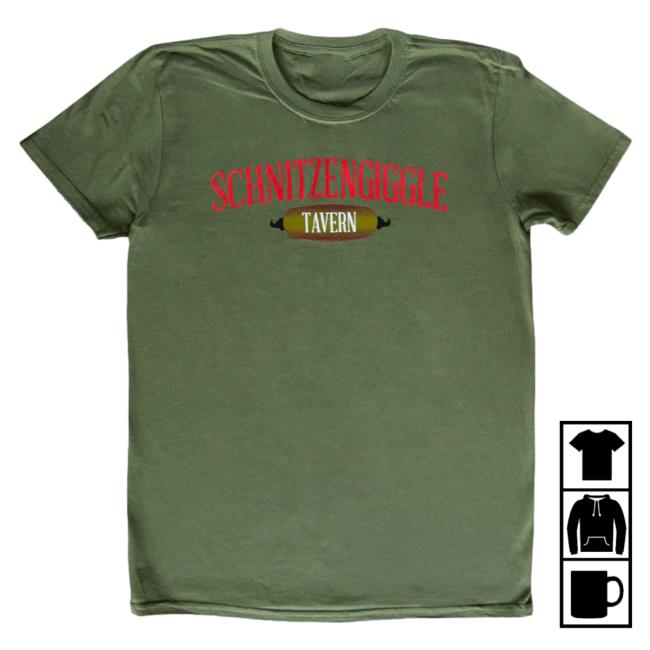 Official Hello Merch Broken Lizard Schnitzengiggle Green Top Shirt BrokenLizard HelloMerch