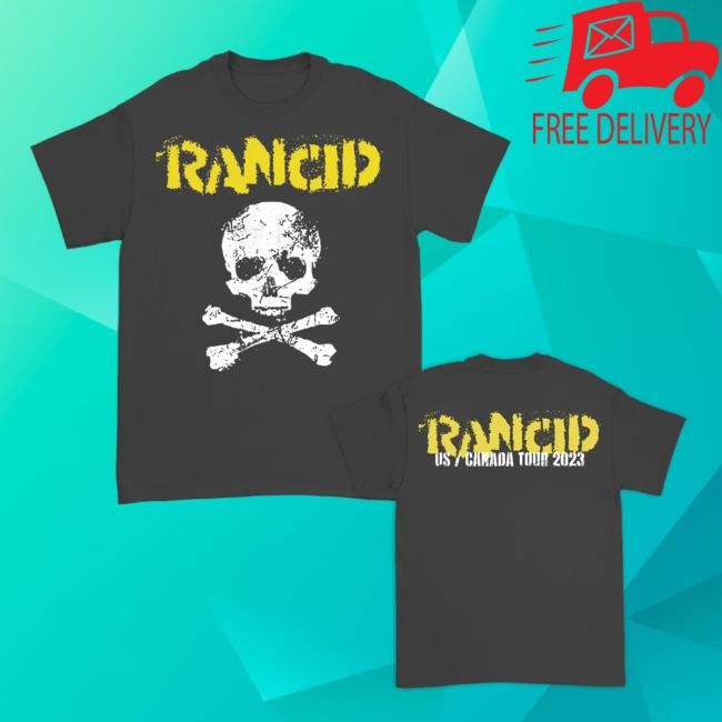 Official Rancid Apparel Store Tomorrow Never Comes D-Skull US/Canada Tour 2023 S/s Shirt – Rancid Store US