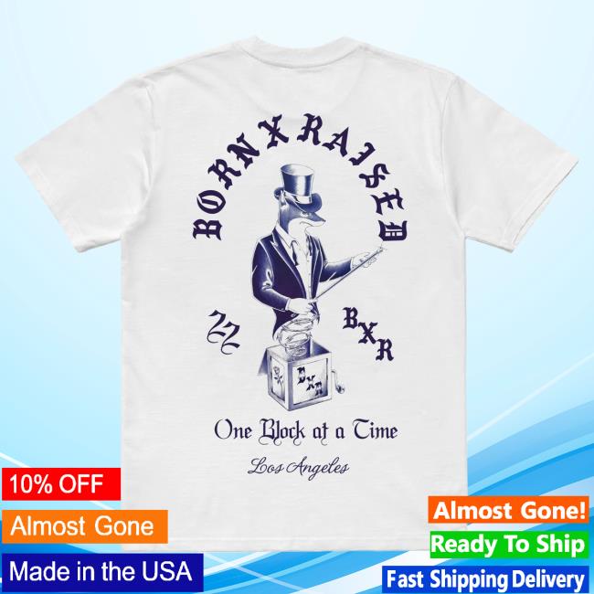 Official Born X Raised Merch Store Shop Snooty Box Popover Shirt: White BornxRaised