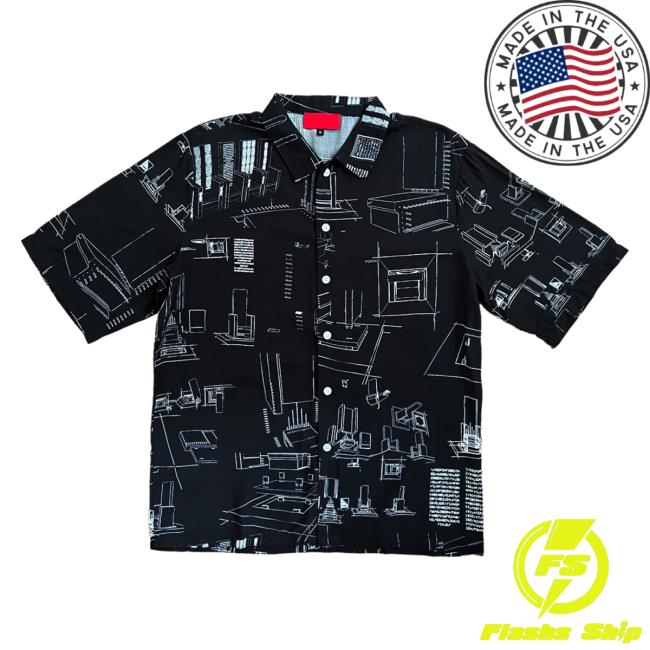 Official Schematics Button Up Hawaiian Shirt