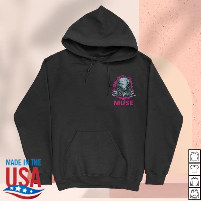 Muse Official Merch Store Peek A Boo Pullover Sweatshirt Hooded New Muse Clothing Apparel Muse Shop