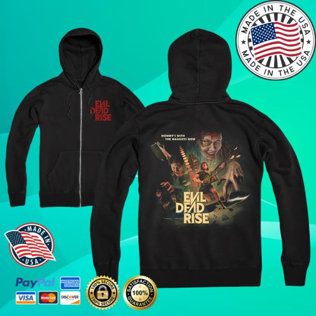 Official Cavity Colors Evil Dead Rise - Zip Up Crewneck Sweatshirt