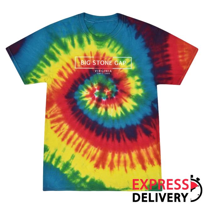 Official Hometown Apparel Clothing Merch Big Stone Gap Virginia Artbox Tie-Dye Shirt 2023 S - 5XL Tie Dye Reactive Rainbow
