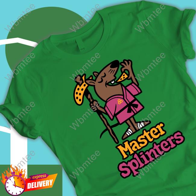 Master Splinters Pizza Shirt Tmnt Ninja Turtles