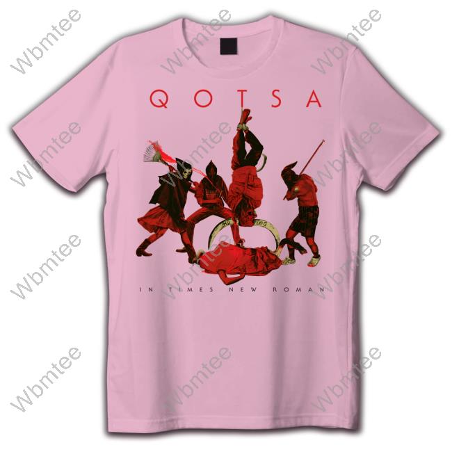 Queens Of The Stone Age Store Qotsa In Times New Roman Sand Tee
