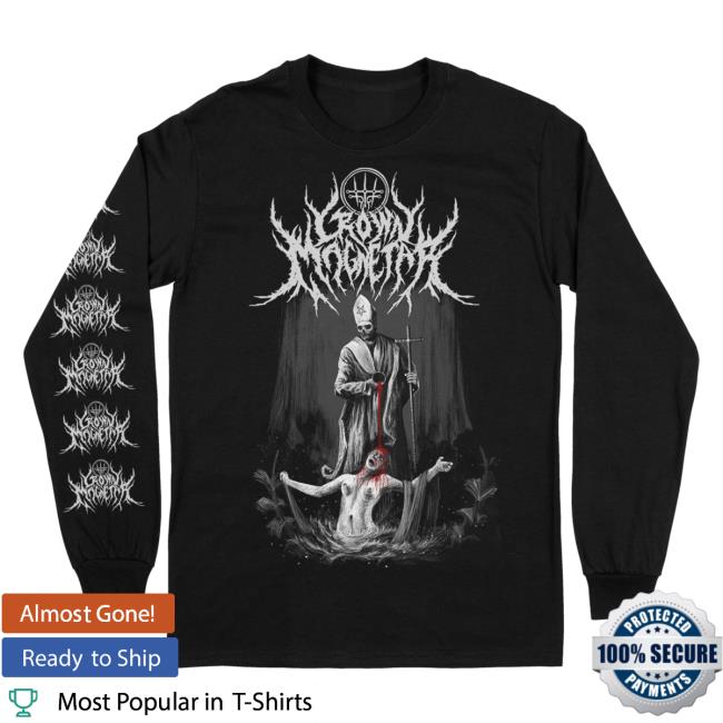Official Indie Merch Store Shop Crown Magnetar "Skull Priest" Long Sleeve Tees IndieMerchStore
