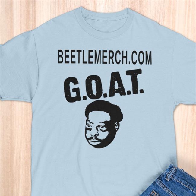Simply The G.O.A.T. Shirt White Beetlejuice Green Beetlemerch.com GOAT