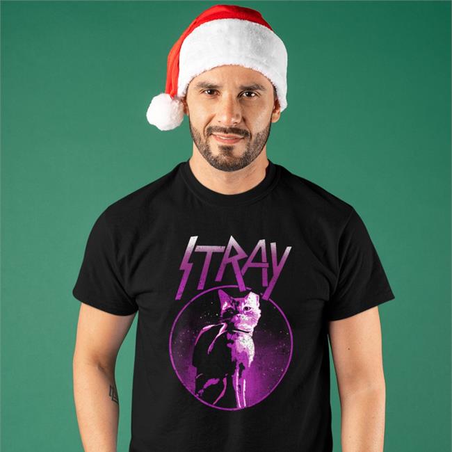 Qwertee Merch Neon Cat Sweatshirt Qwertee
