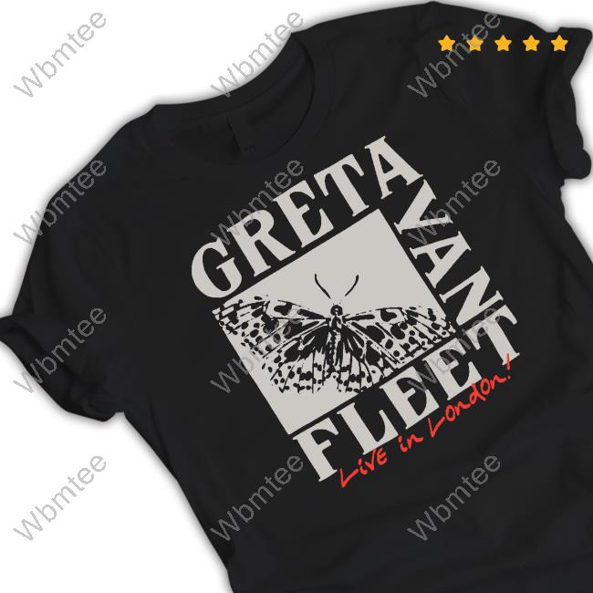 Greta Van Fleet Merch Butterfly Live In London Long Sleeve