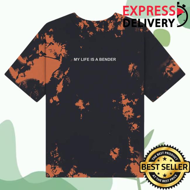 Bender Dyed Orange Crystal Wash Shirt New