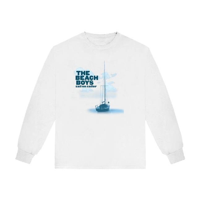 Sail On Sailor Boat White Long Sleeve T-Shirt