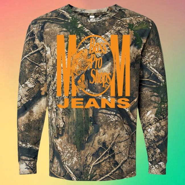 Official Mom Jeans Merch Store Shop Mom Jeans Bass Pro MJ Real Tree Long Sleeve Top Shirt MomJeans