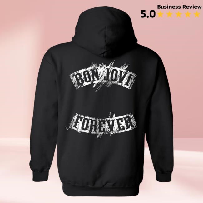 Official Bon Jovi Merch Shop Forever Rough Patch Pullover Hoodie