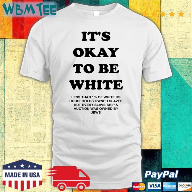 It's Okay To Be White Long Sleeve T Shirt