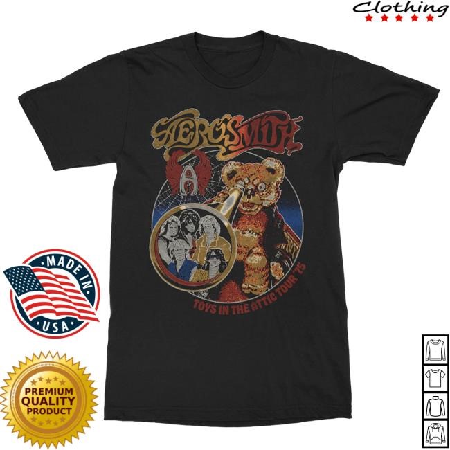 Official Aerosmith Store Toys In The Attic Tour 75' Shirts