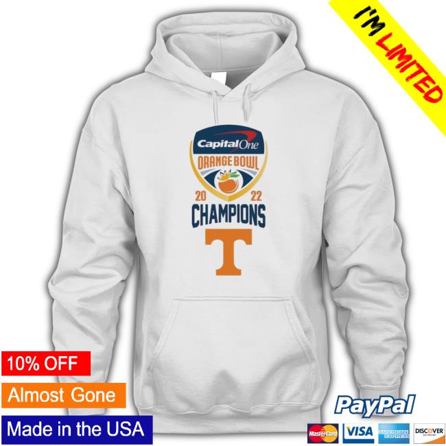 Official 2022 Orange Bowl Champions Tennessee Volunteers Hooded Sweatshirt