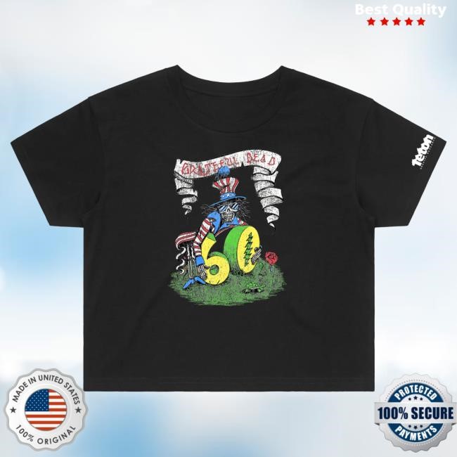 Official Teton Gravity Research Grateful Dead 60th x TGR 60th Dead Uncle Sam Crop Tee
