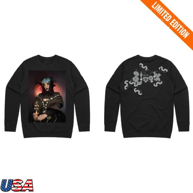 Fossora Merch – Black Pullover Crewneck Sweatshirt Björk Official Store