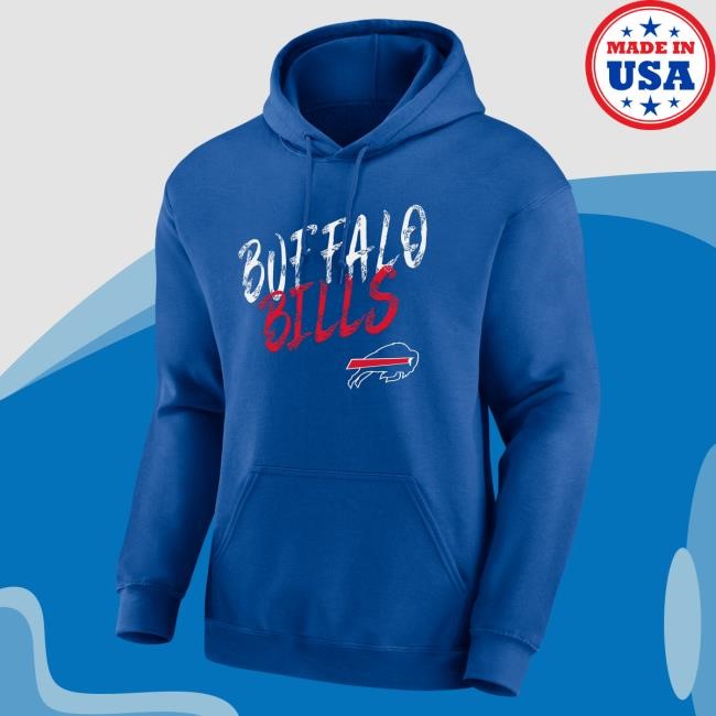 Buffalo Bills NFL Football Royal Hustle Print Buffalo Bills NFL Football Royal Logo Graphic