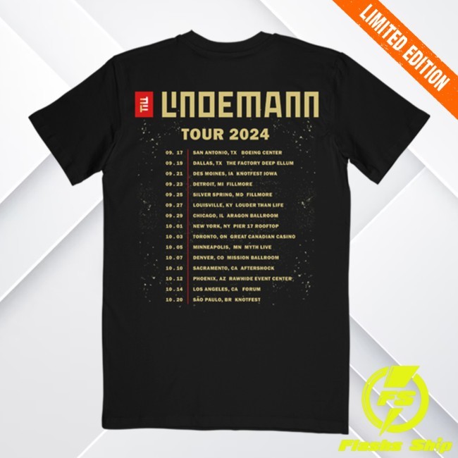 TL Shirt "Tour 2024" Rammstein Shop