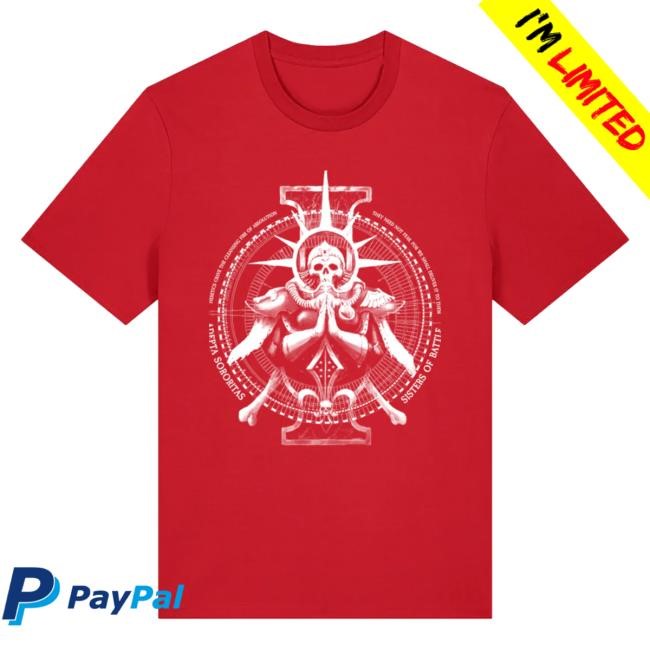 Premium Adepta Sororitas Icon T Shirt Official Warhammer Merch Store Shop