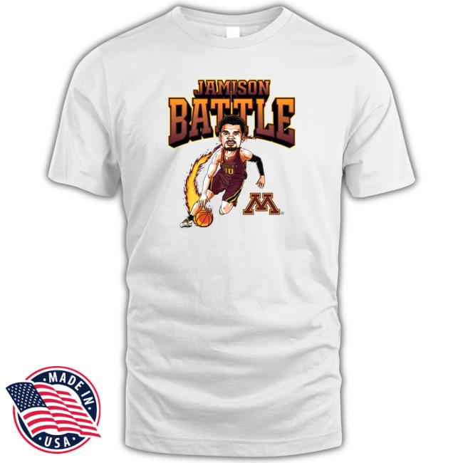 Official Minnesota Ncaa Men’s Basketball Jamison Battle Shirt
