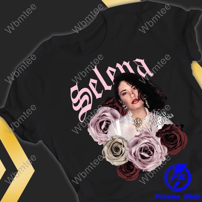 Floral Selena The Queen Of Cumbia Shirt Selena Merch JLo