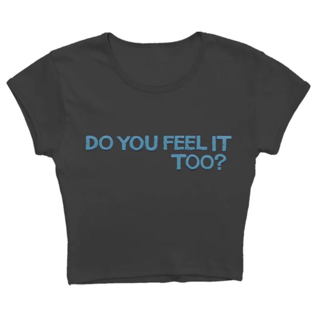 Official Billie Eilish Merch Store Do You Feel It Too? Crop Baby Tee Billie Eilish Shop Hit Me Hard and Soft Clothing