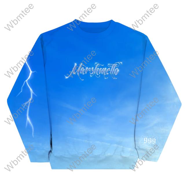Official Marshmello Music Clothing Store Shop Clouds Bye Bye Hooded Sweatshirt Marshmellomusic Merch