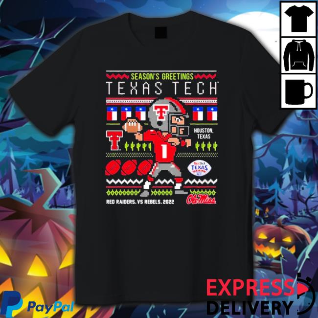 Season’s Greetings Texas Tech Vs Ole Miss Football 2022 Christmas Ugly Sweatshirt