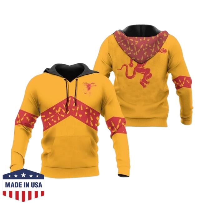 Official Fireball Whisky Yellow Wine Pattern Shirt