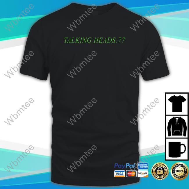 Official Talking Heads 77 T Shirt