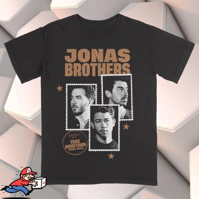 Official Jonas Brothers Shop Stamp Tshirt JonasBrothers