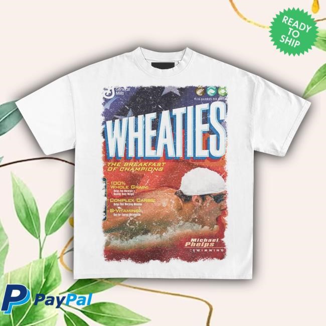 Official Heavyweight Legends Wheaties Michael Phelps 2004 Vintage Attractive Shirt