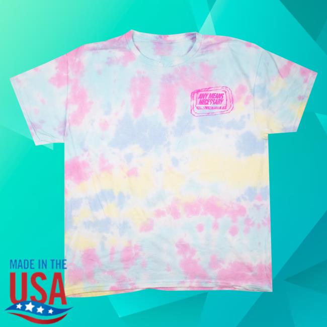 Official Any Means Necessary Clothing Tie Dye Fight Club Tee Shirt Bob's Bitch Tits Tie-Dye