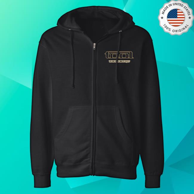 Official Tool Merch Muisc Band Clothing Store Shop 10,000 Days Gold Circle Eyes Midweight Zip Up Hood ToolBand ToolMusic
