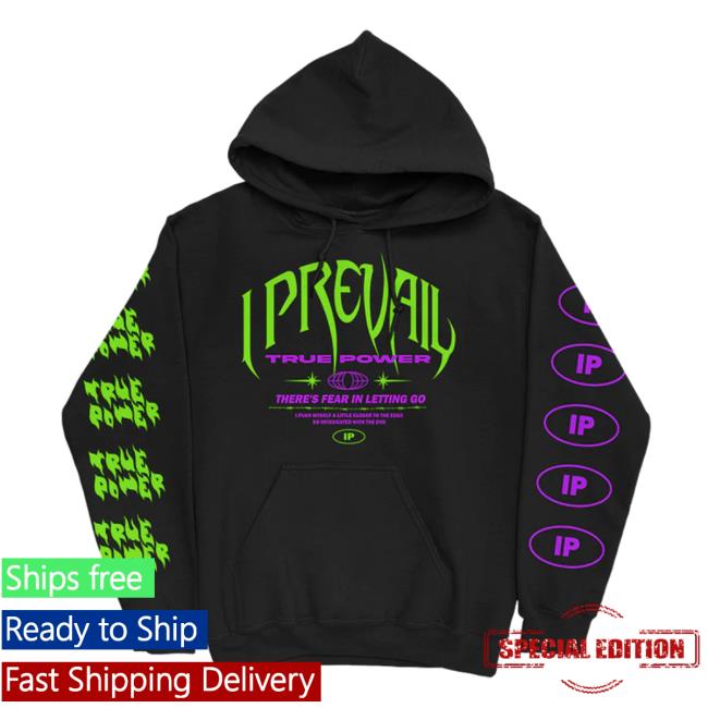 Official I Prevail Merch Fear In Letting Go I Prevail Hooded Sweatshirt